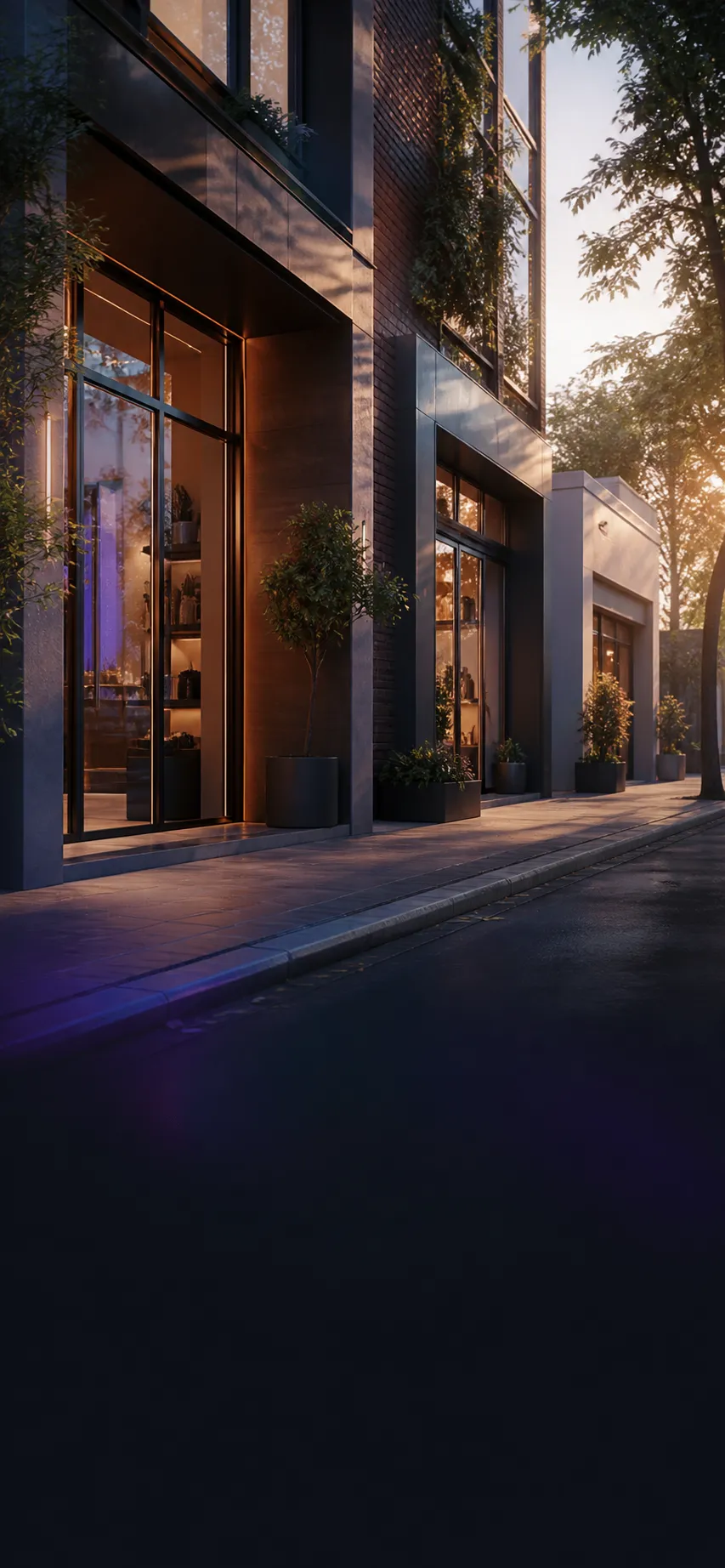 A row of premium customer-facing business locations prepared for a multi-location rollout